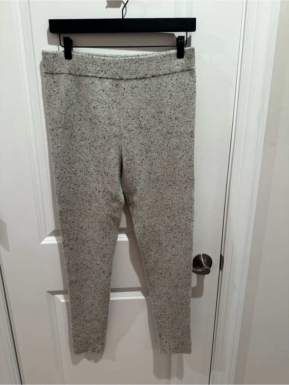 Club Monaco Cozy Heathered Gray Kids Knit Leggings Large